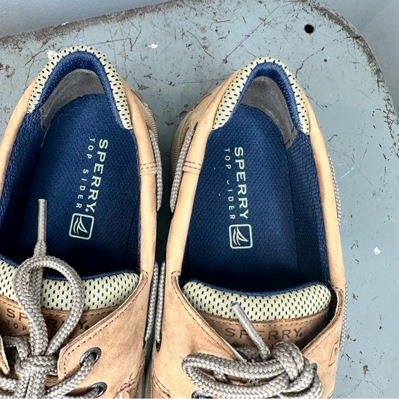 Sperry Boy’s Tan Boat Shoes Kids size 4.5 - Picture 5 of 11